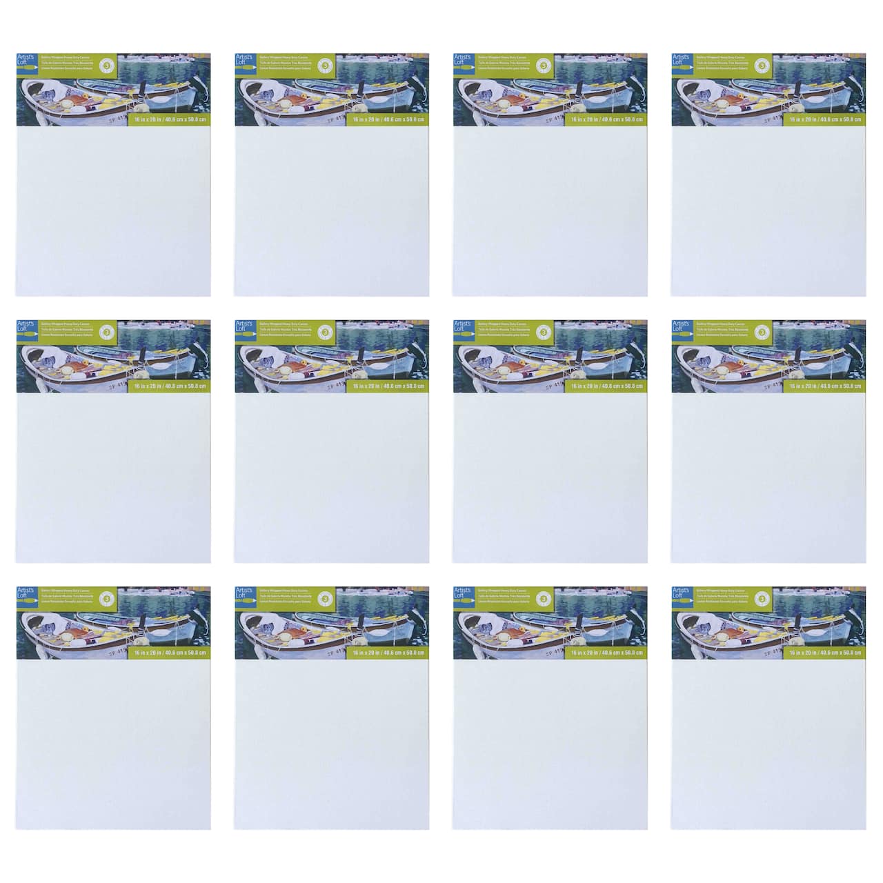 12 Pack: Level 3 Gallery Wrapped Heavy Duty Canvas by Artist's Loft®